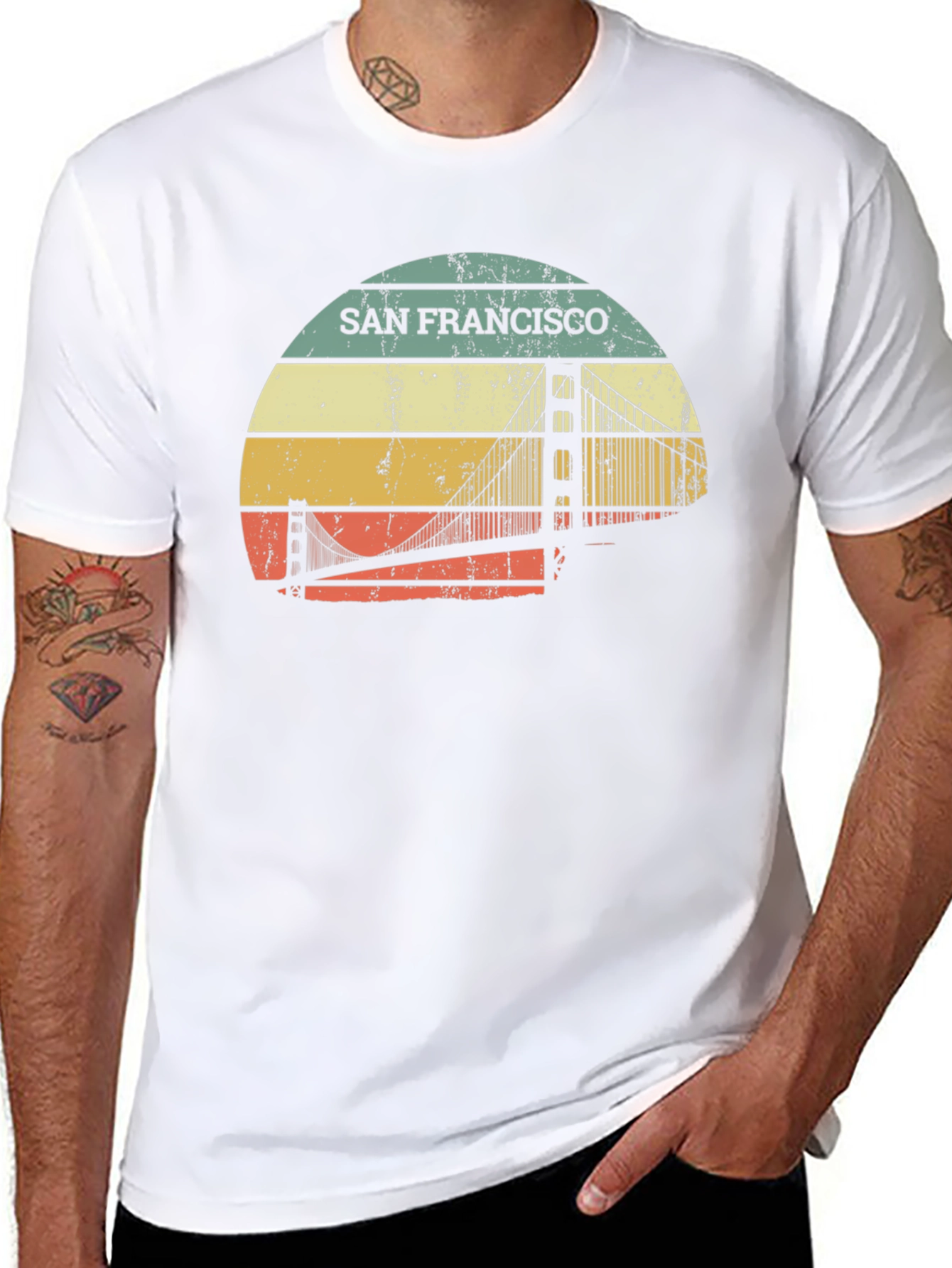 Retro San Francisco Bridge T-Shirt