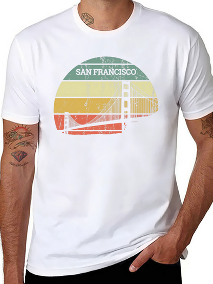 Retro San Francisco Bridge T-Shirt