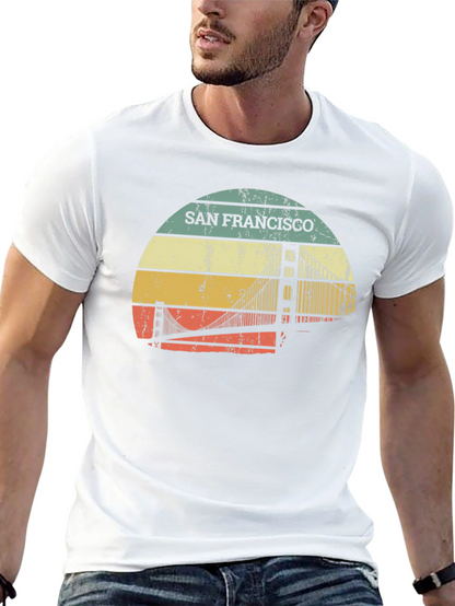 Retro San Francisco Bridge T-Shirt