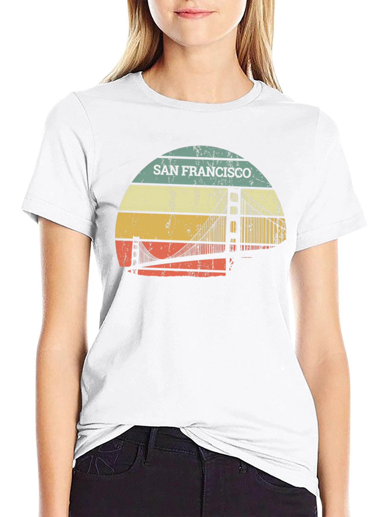 Retro San Francisco Bridge T-Shirt