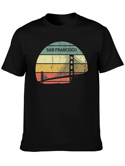 Retro San Francisco Bridge T-Shirt