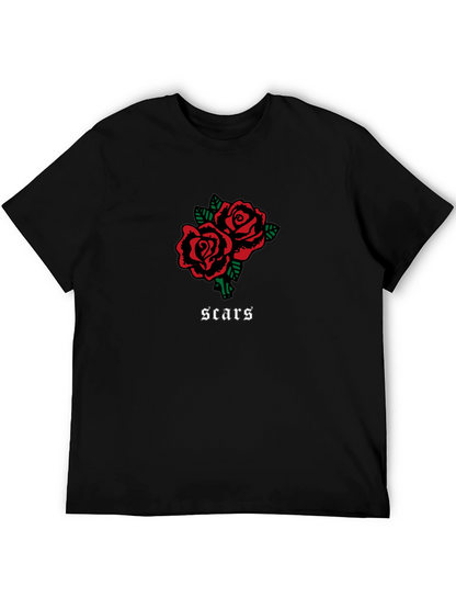Roses & Scars Graphic Tee - Black