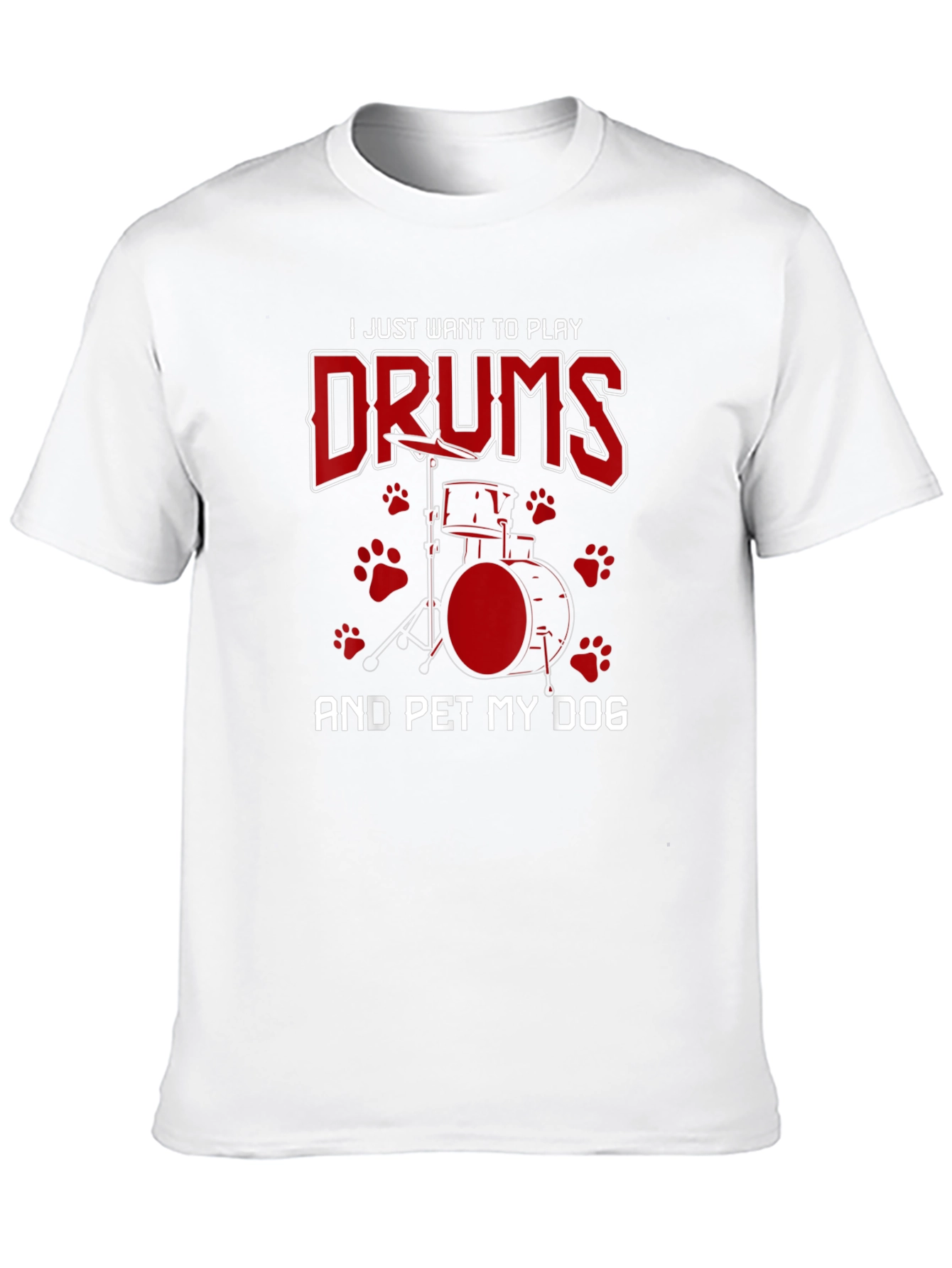 Drummer & Dog Lover Graphic Tee