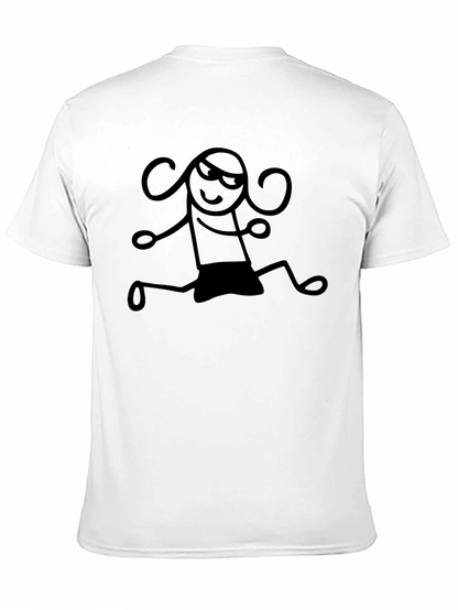 Black Cartoon Girl Graphic Tee