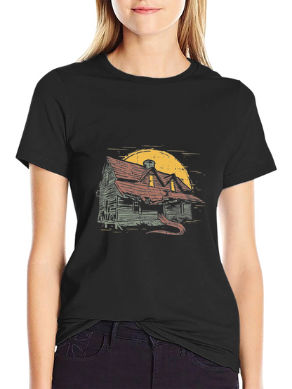 Haunted House Graphic Tee