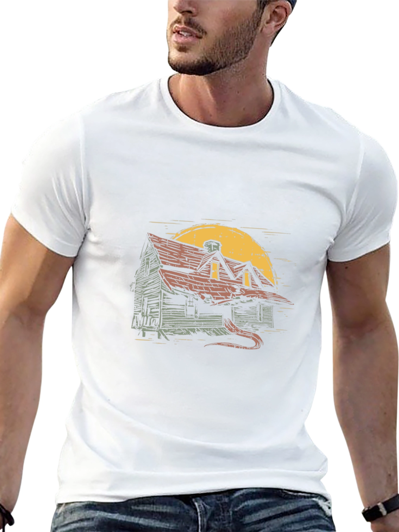Haunted House Graphic Tee
