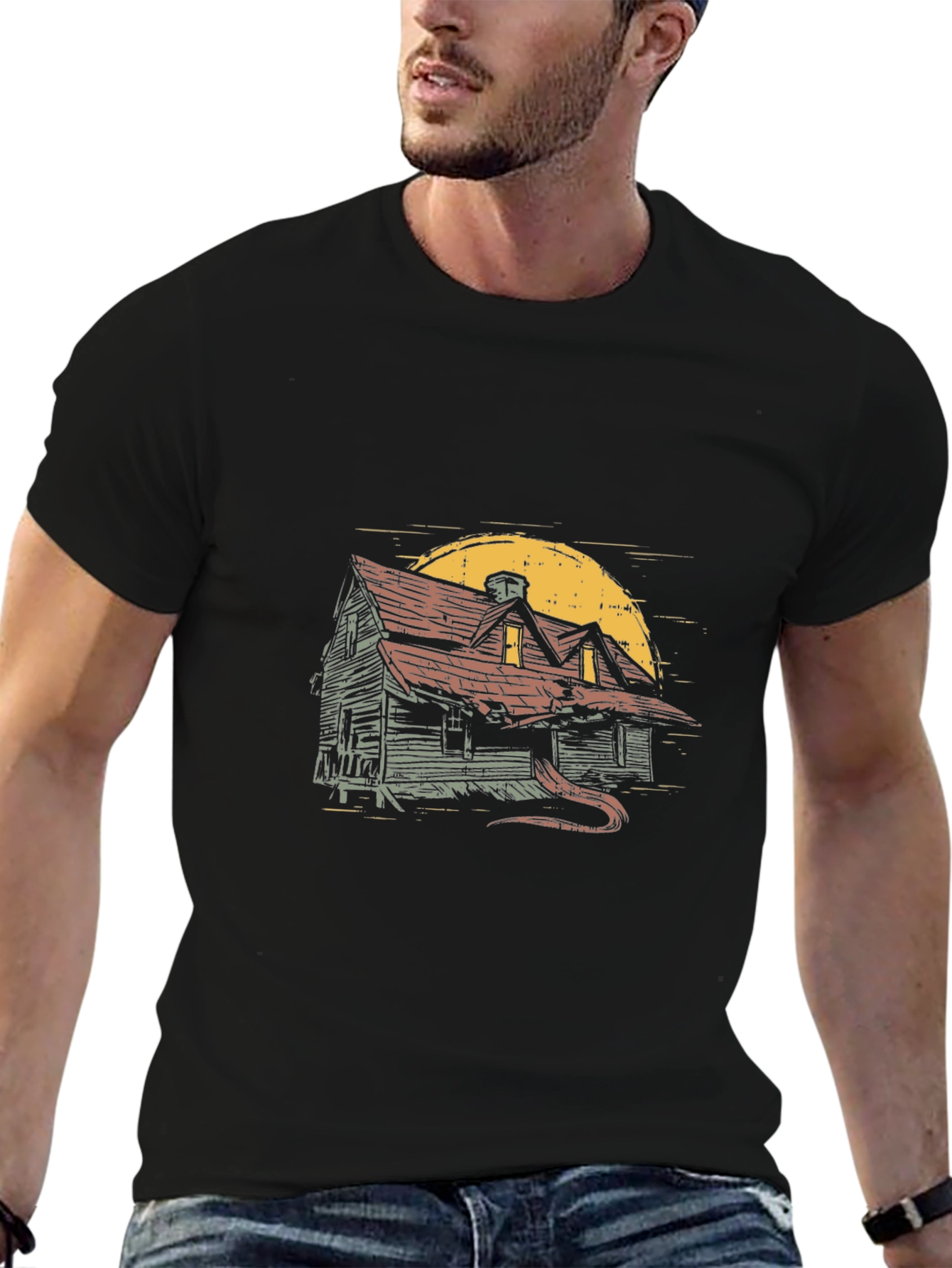 Haunted House Graphic Tee