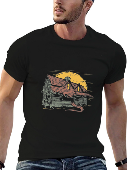 Haunted House Graphic Tee
