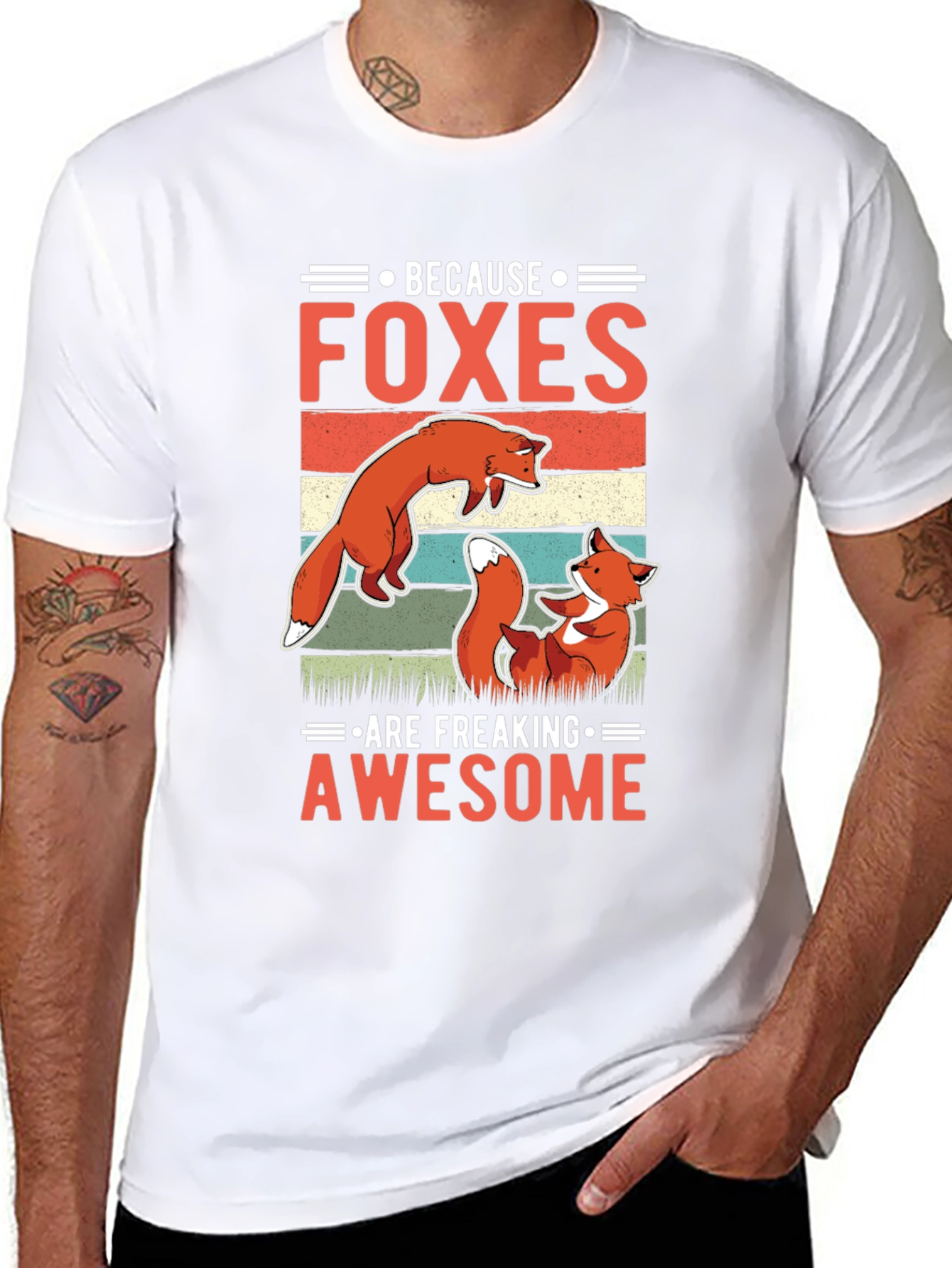 Foxes Are Freaking Awesome T-Shirt - Fun Animal Tee