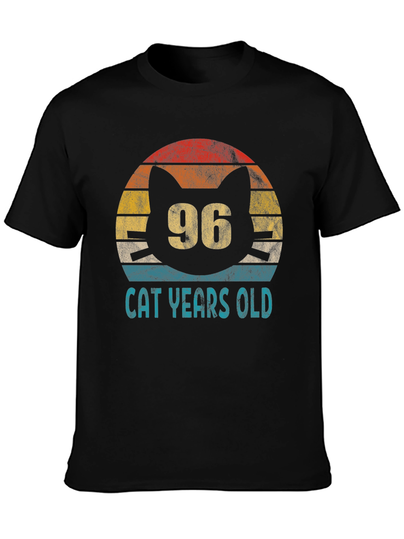 96 Cat Years Old Graphic Tee