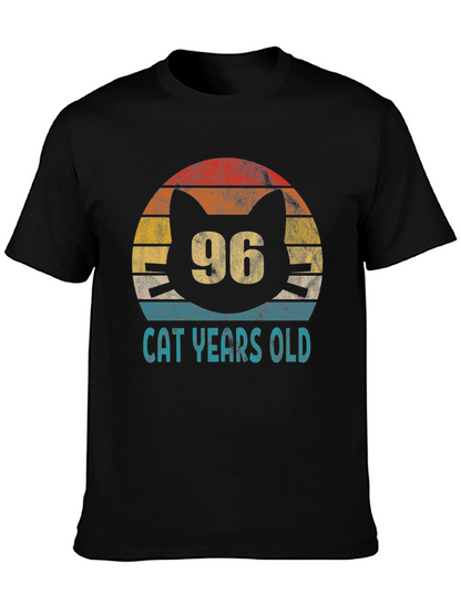 96 Cat Years Old Graphic Tee