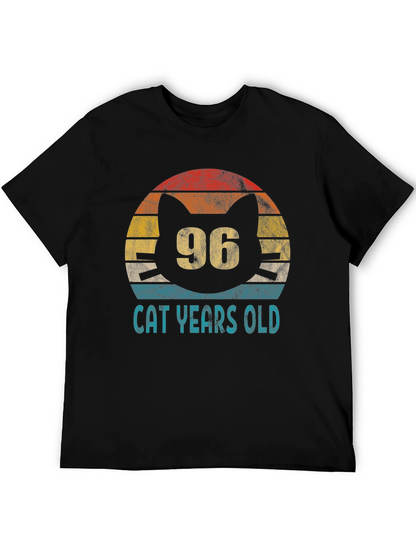 96 Cat Years Old Graphic Tee
