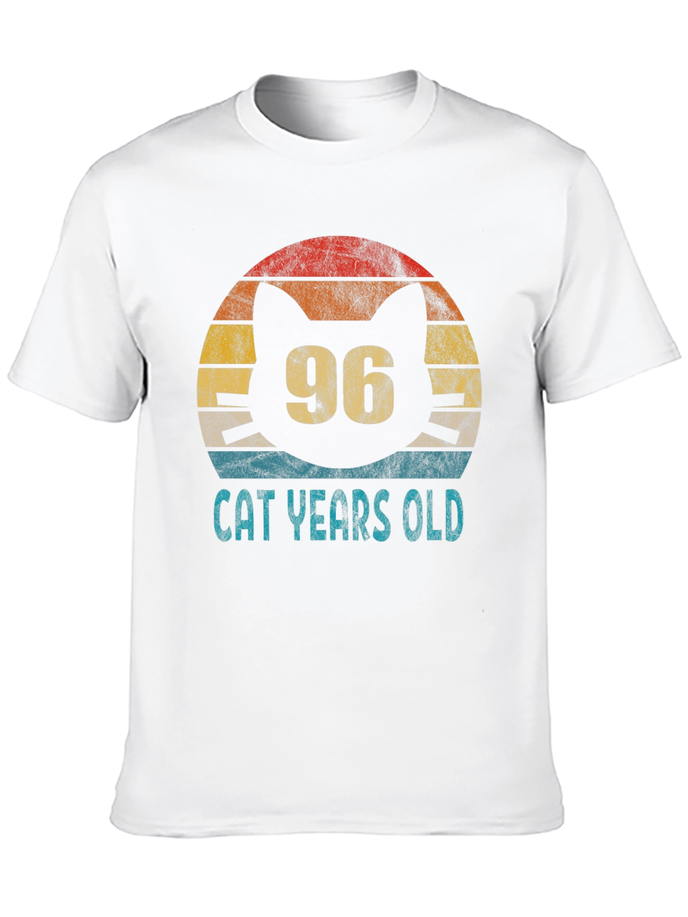 96 Cat Years Old Graphic Tee