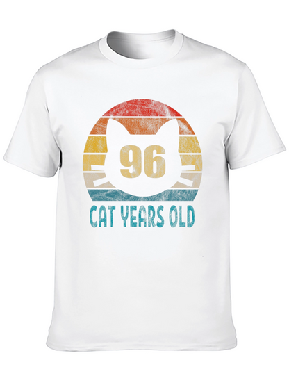 96 Cat Years Old Graphic Tee