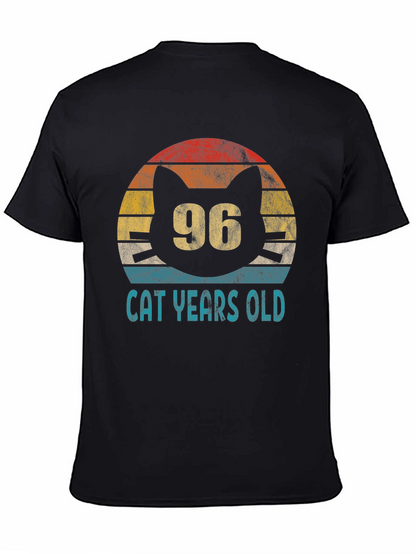 96 Cat Years Old Graphic Tee