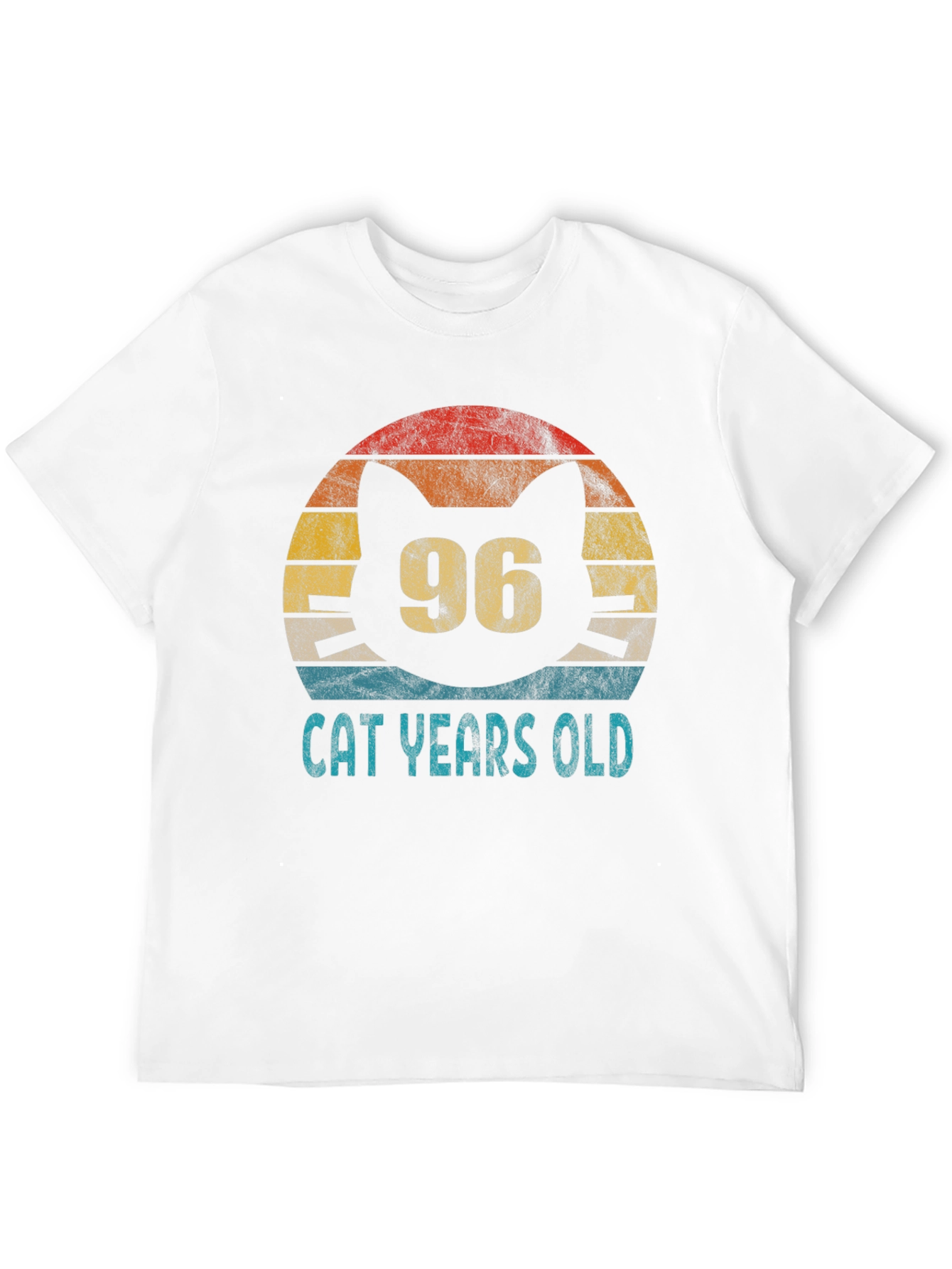 96 Cat Years Old Graphic Tee