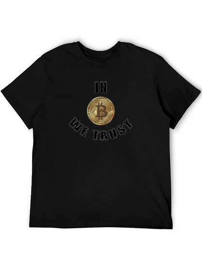 Bitcoin In We Trust Black T-Shirt Crypto