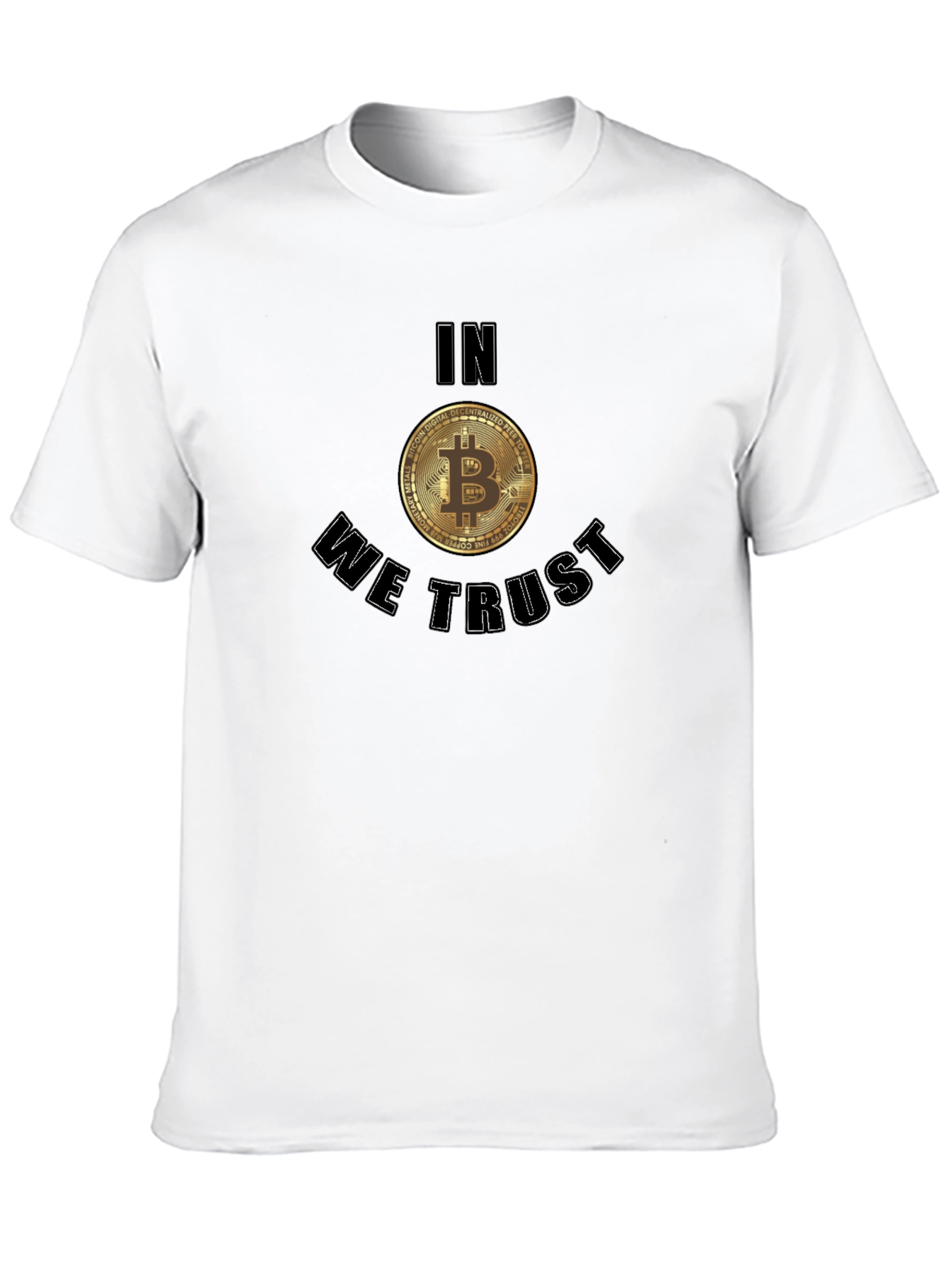 Bitcoin In We Trust Black T-Shirt Crypto