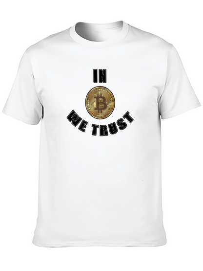 Bitcoin In We Trust Black T-Shirt Crypto
