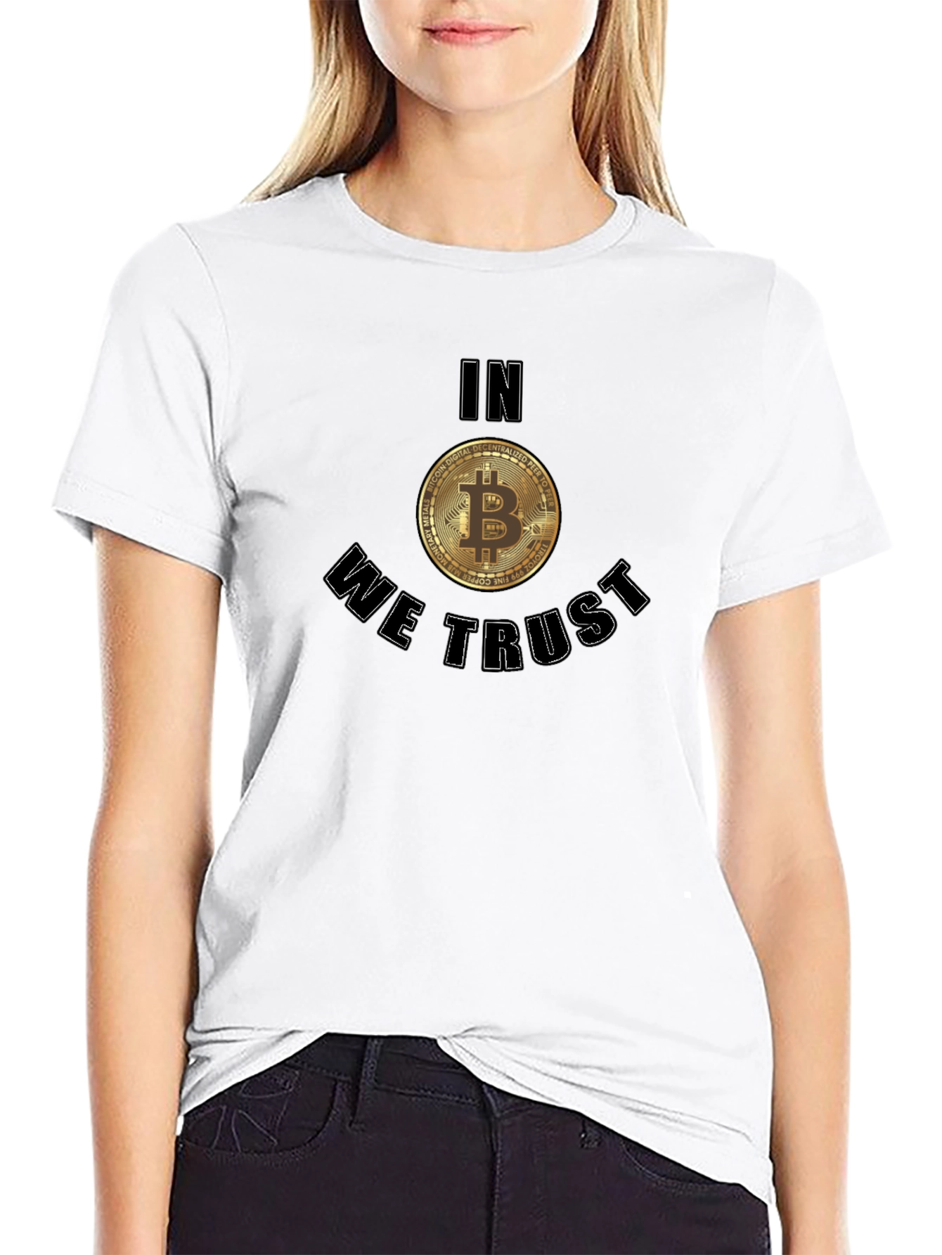 Bitcoin In We Trust Black T-Shirt Crypto