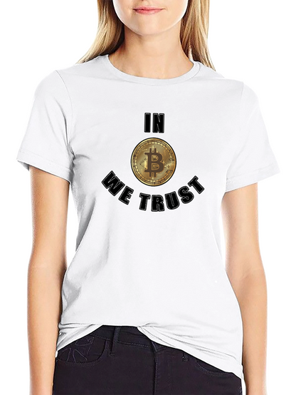 Bitcoin In We Trust Black T-Shirt Crypto