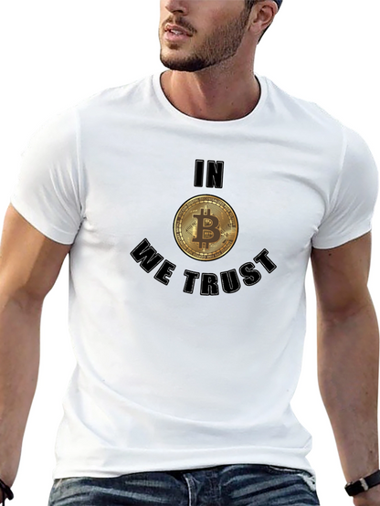 Bitcoin In We Trust Black T-Shirt Crypto