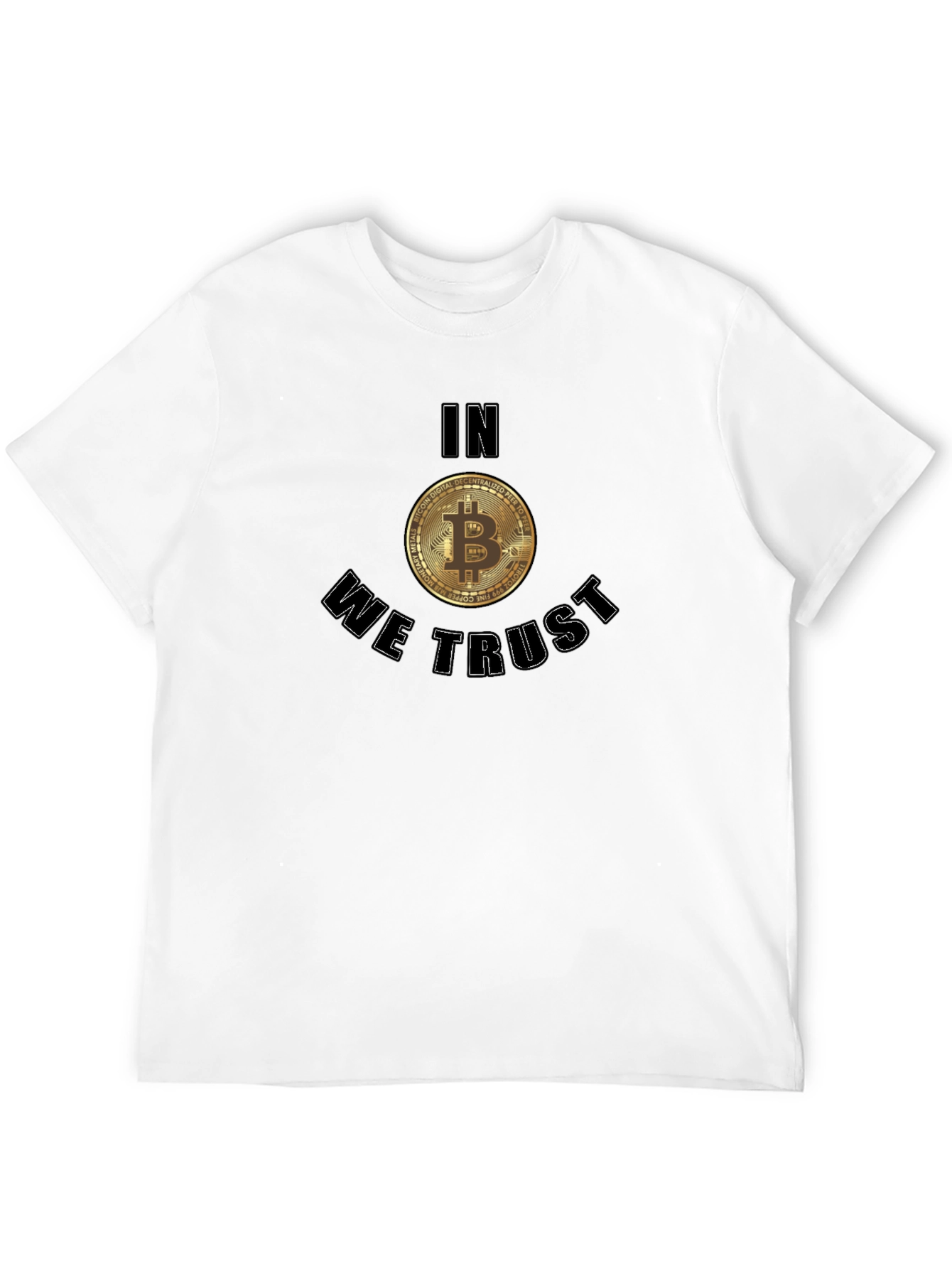 Bitcoin In We Trust Black T-Shirt Crypto