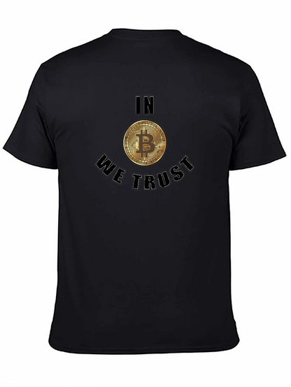 Bitcoin In We Trust Black T-Shirt Crypto