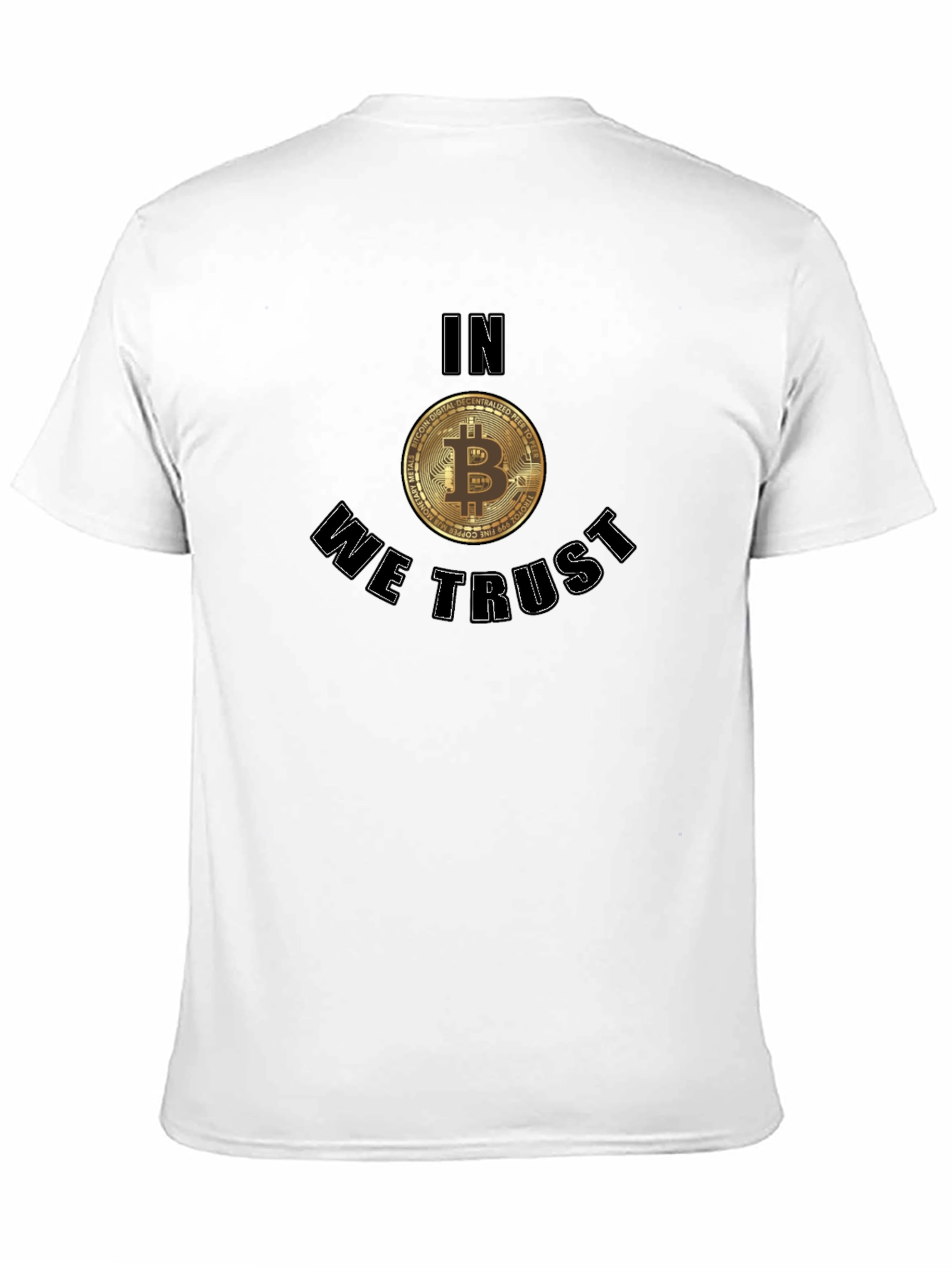 Bitcoin In We Trust Black T-Shirt Crypto