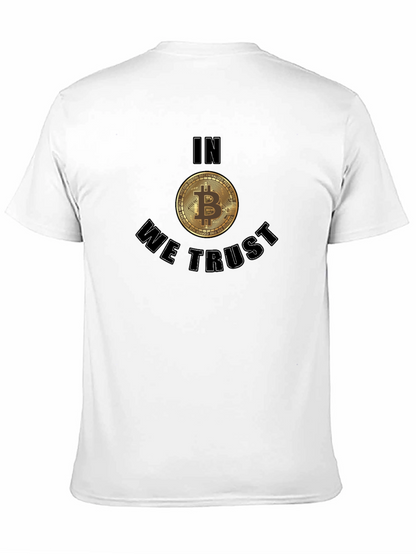 Bitcoin In We Trust Black T-Shirt Crypto