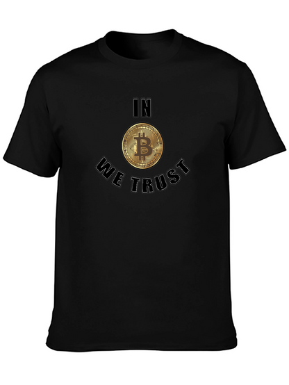 Bitcoin In We Trust Black T-Shirt Crypto