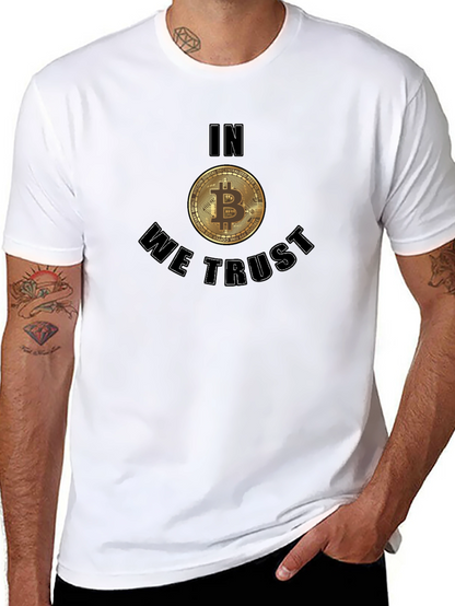 Bitcoin In We Trust Black T-Shirt Crypto