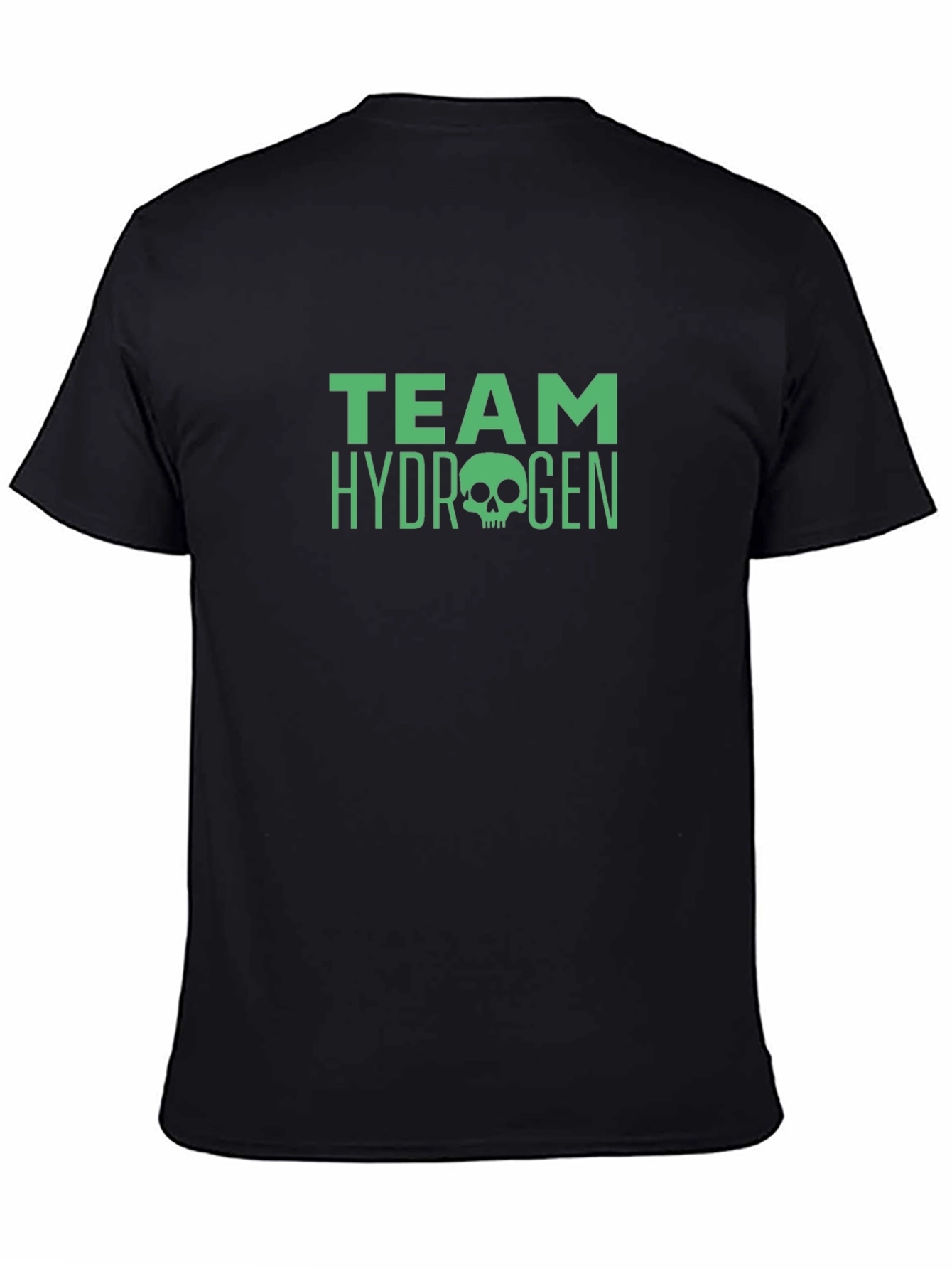 Team Hydrogen Skull Graphic Black T-Shirt