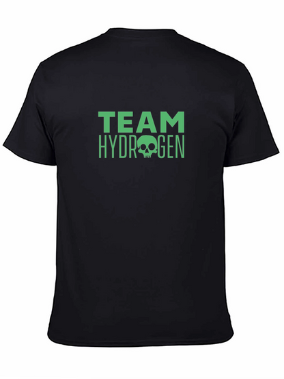 Team Hydrogen Skull Graphic Black T-Shirt