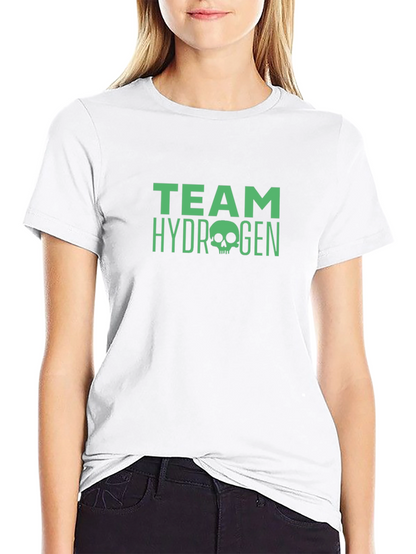 Team Hydrogen Skull Graphic Black T-Shirt