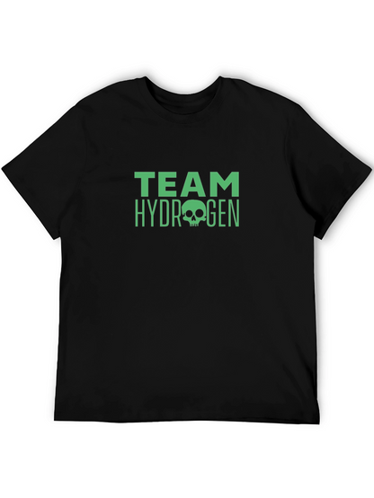 Team Hydrogen Skull Graphic Black T-Shirt