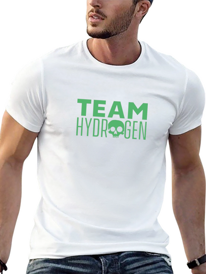 Team Hydrogen Skull Graphic Black T-Shirt
