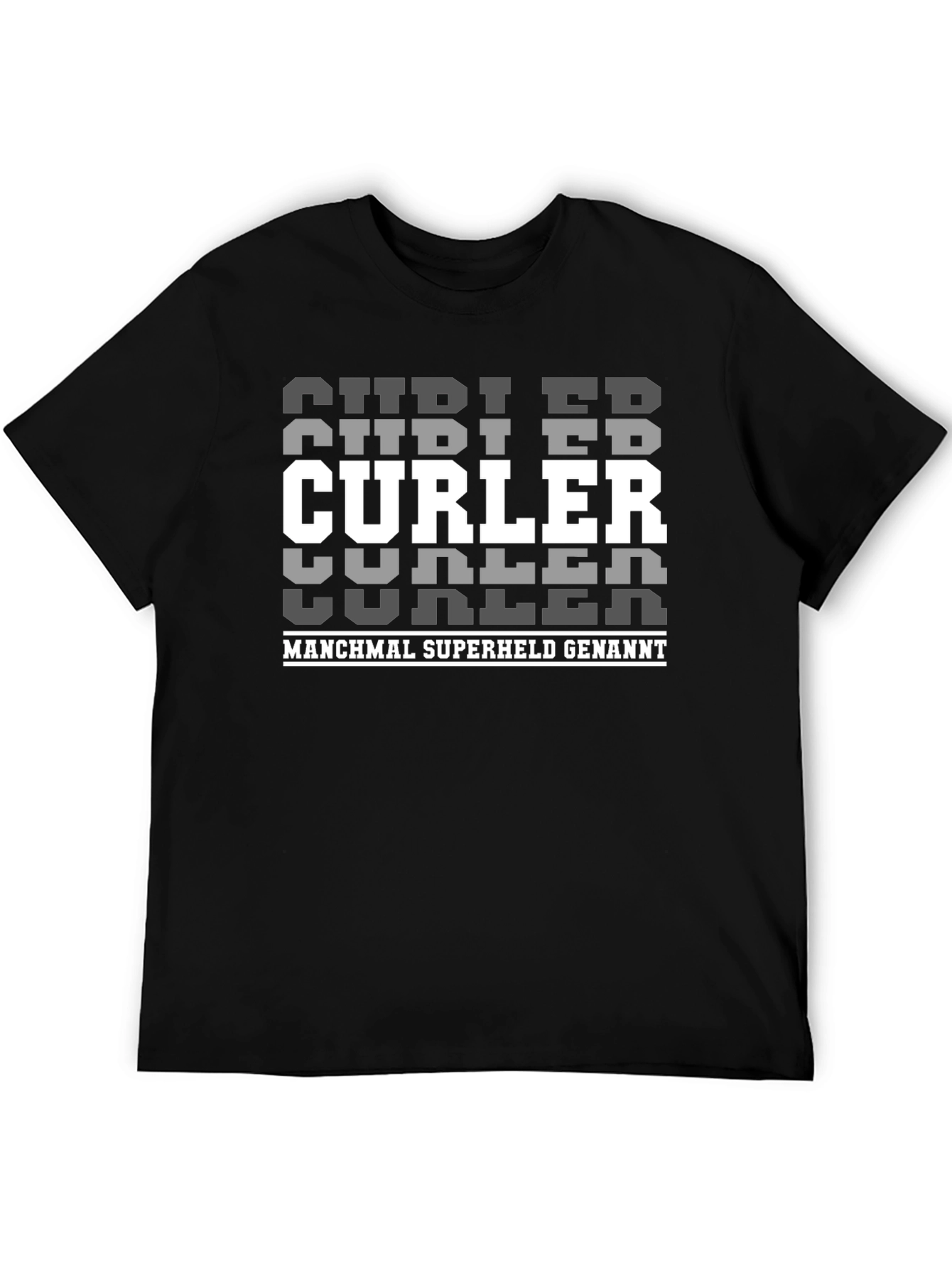 Curler Superheld T-Shirt - Black