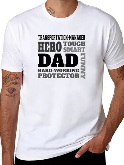 Transportation Manager Dad Hero T-Shirt