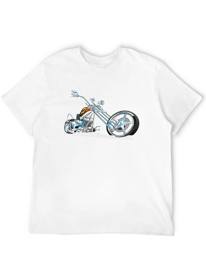Cool Motorcycle Graphic T-Shirt - Black