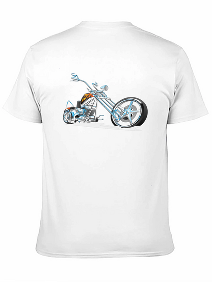 Cool Motorcycle Graphic T-Shirt - Black