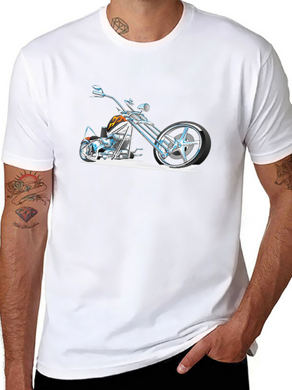 Cool Motorcycle Graphic T-Shirt - Black