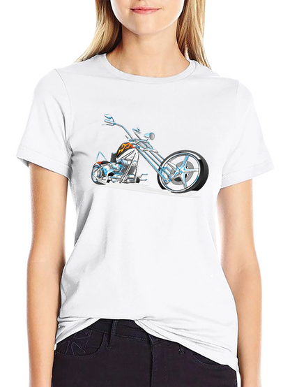 Cool Motorcycle Graphic T-Shirt - Black