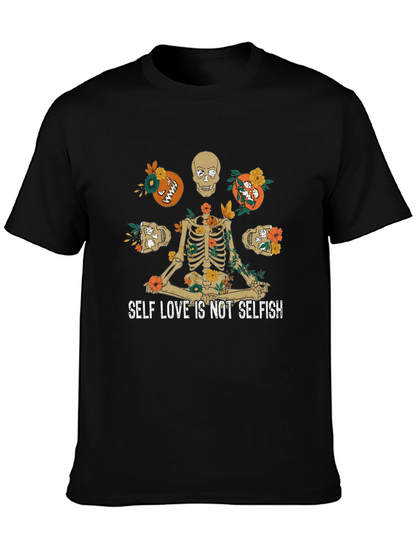 Self Love Skeleton Graphic T-Shirt