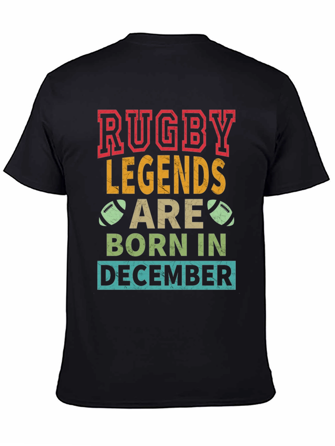 Rugby Legends Born in December T-Shirt