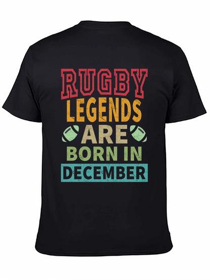 Rugby Legends Born in December T-Shirt