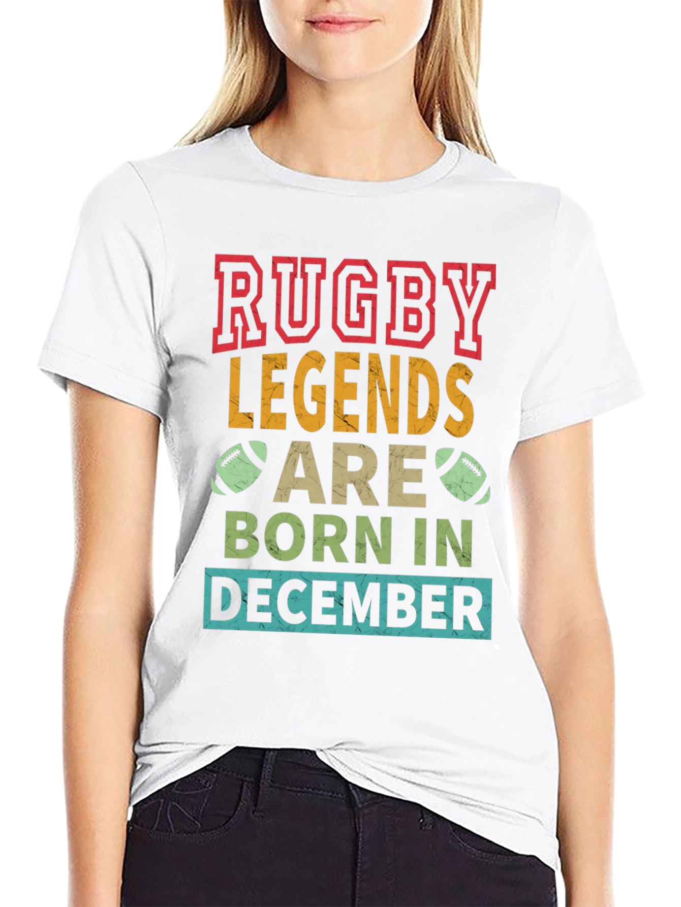 Rugby Legends Born in December T-Shirt