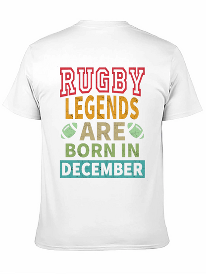 Rugby Legends Born in December T-Shirt