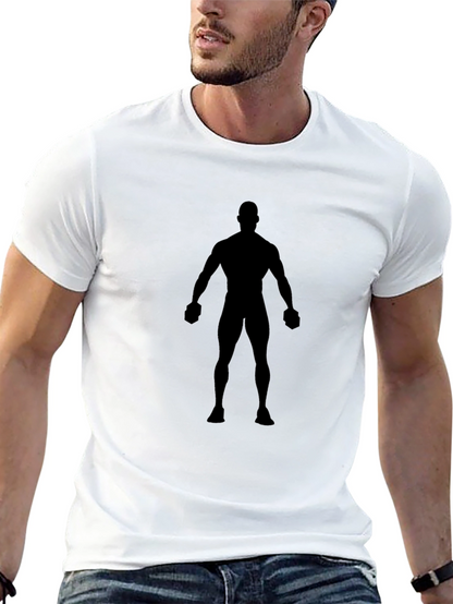 Silhouette Graphic Tee - Black Cotton Blend