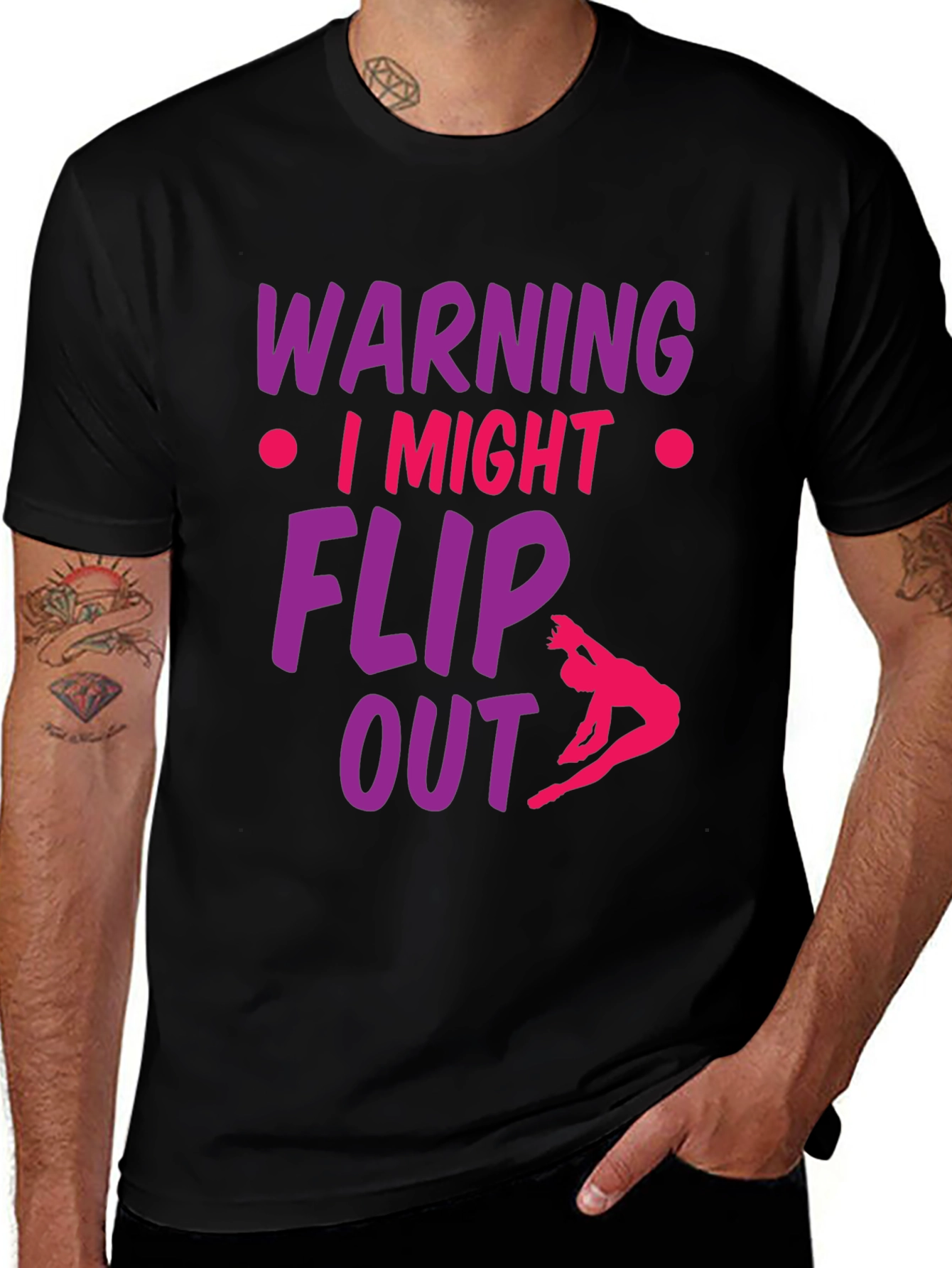Warning I Might Flip Out Gymnast T-Shirt